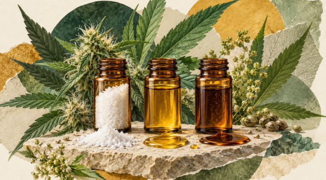 CBD izolat, full spectrum i broad spectrum — simbolična urednička usporedba